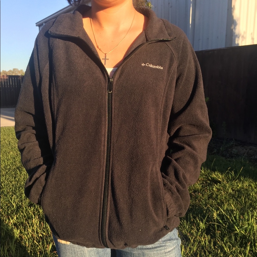 Columbia black fleece jacket